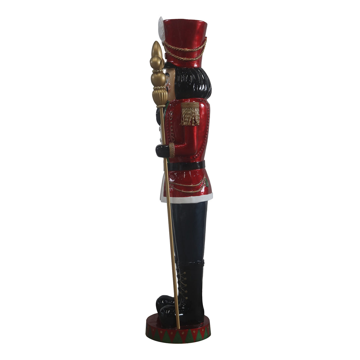 6.5ft Traditional Christmas Red Nutcracker with Multi LED Lights