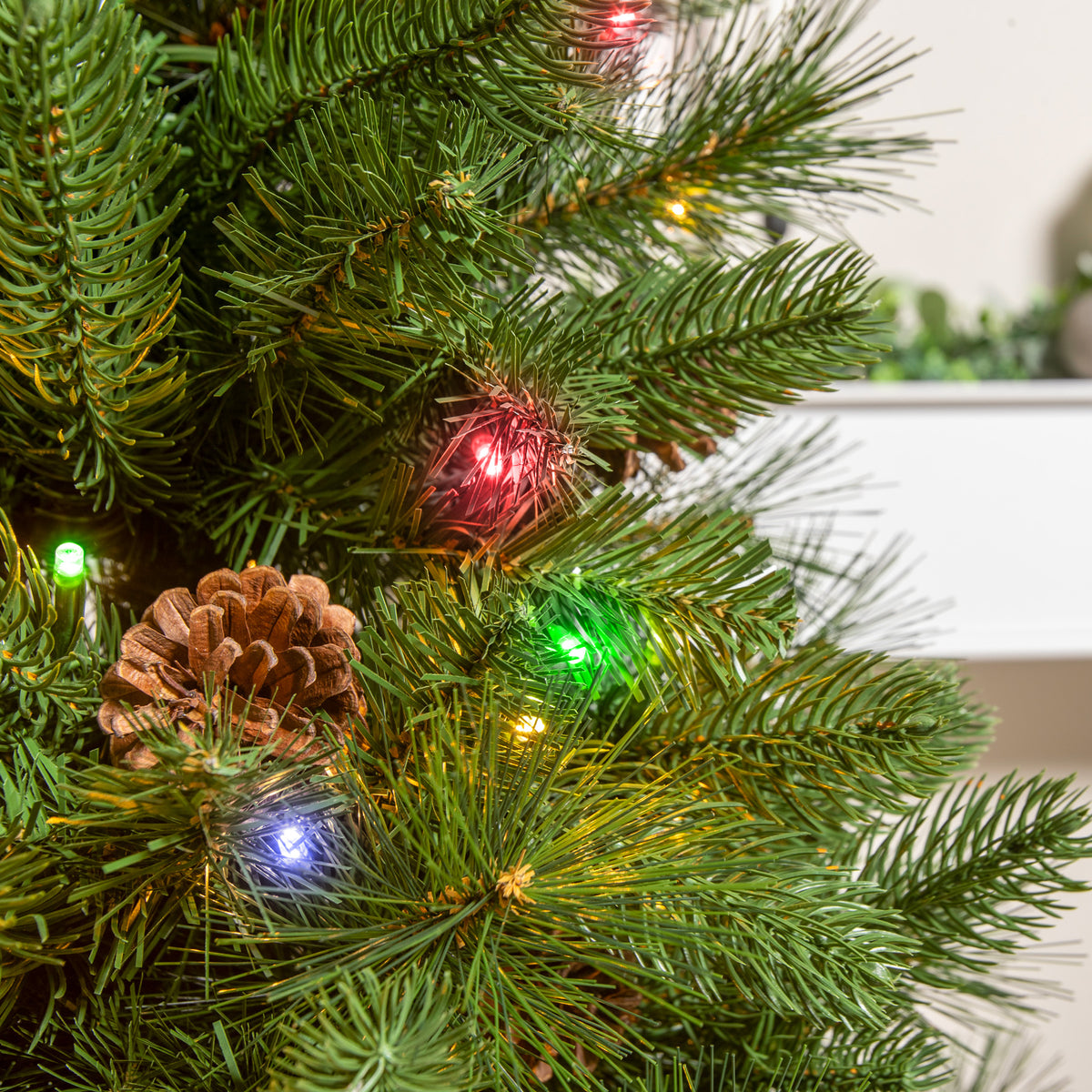 Stirling Pre-Lit PVC Potted Artificial Christmas Tree 4FT