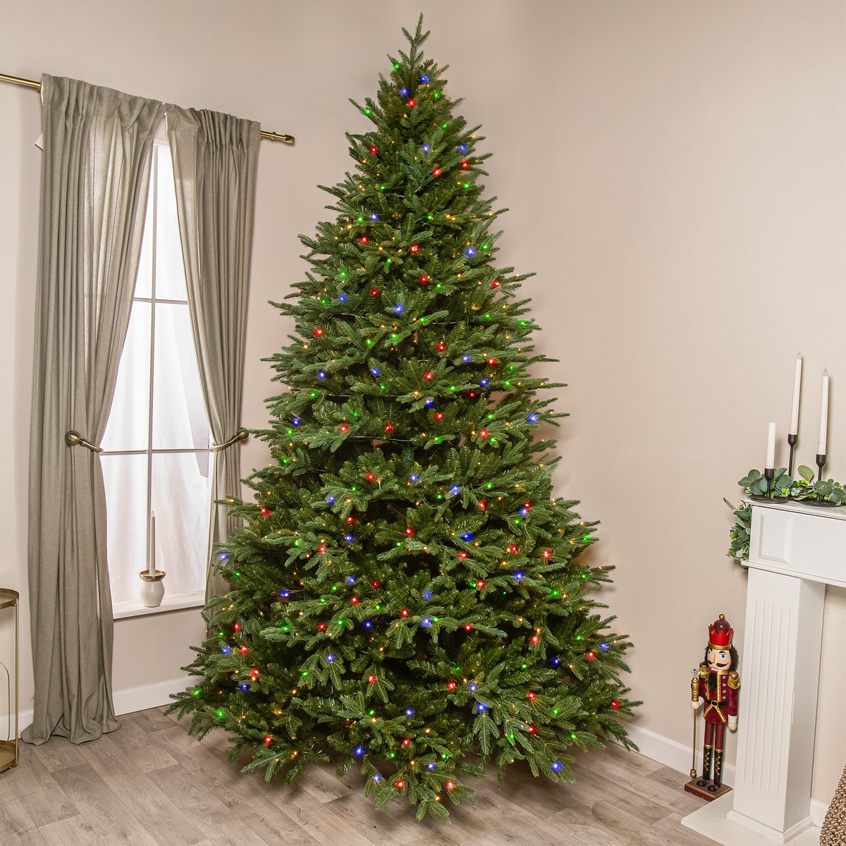 Winchester Fir Artificial Pre-Lit PE Christmas Tree 6.5FT, 7.5FT