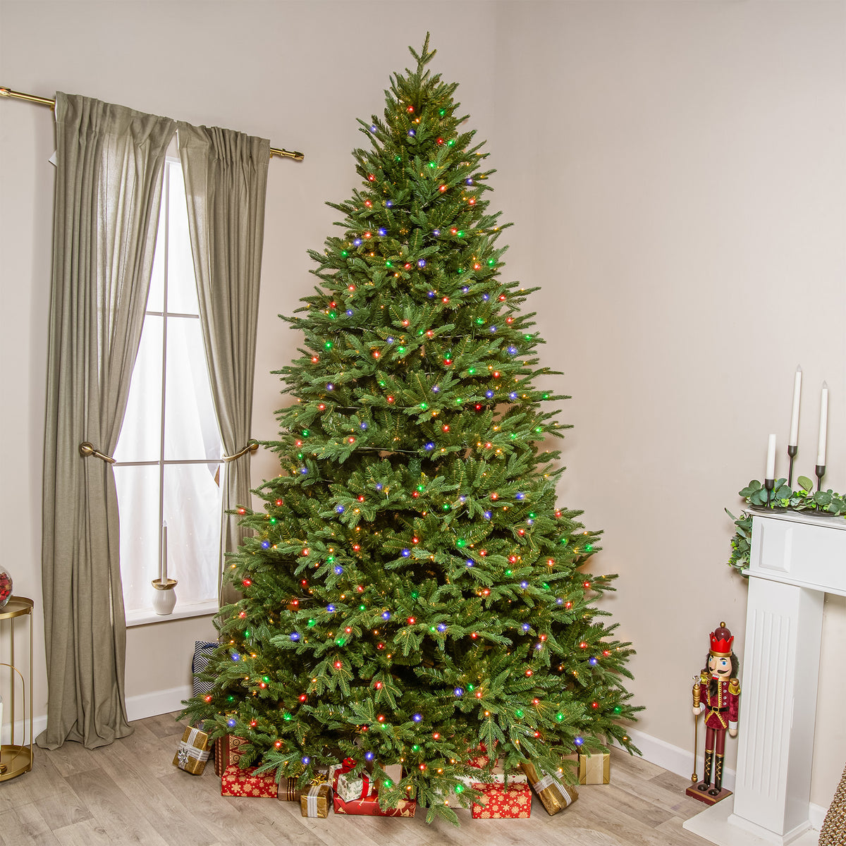 Winchester Fir Artificial Pre-Lit PE Christmas Tree 6.5FT, 7.5FT