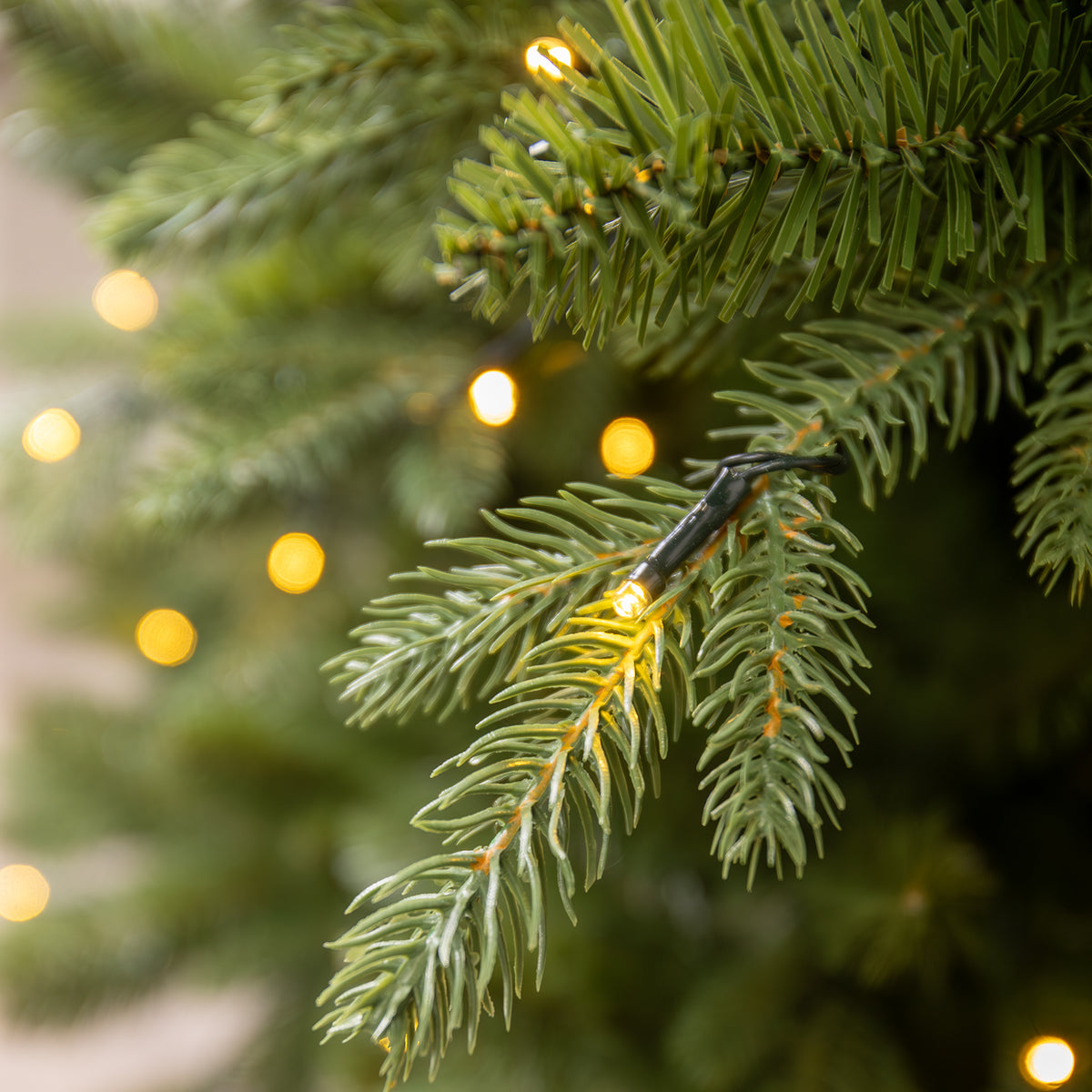 Basildon Artificial Pre-Lit Green PE/PVC Christmas Tree 6FT, 7FT, 9FT