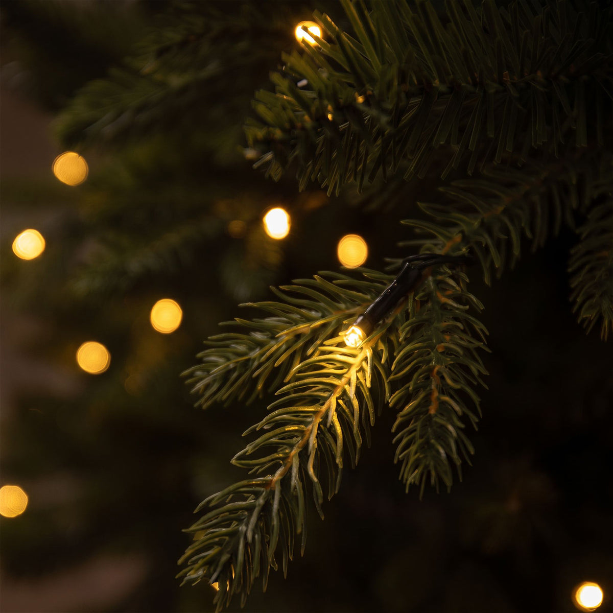 Basildon Artificial Pre-Lit Green PE/PVC Christmas Tree 6FT, 7FT, 9FT