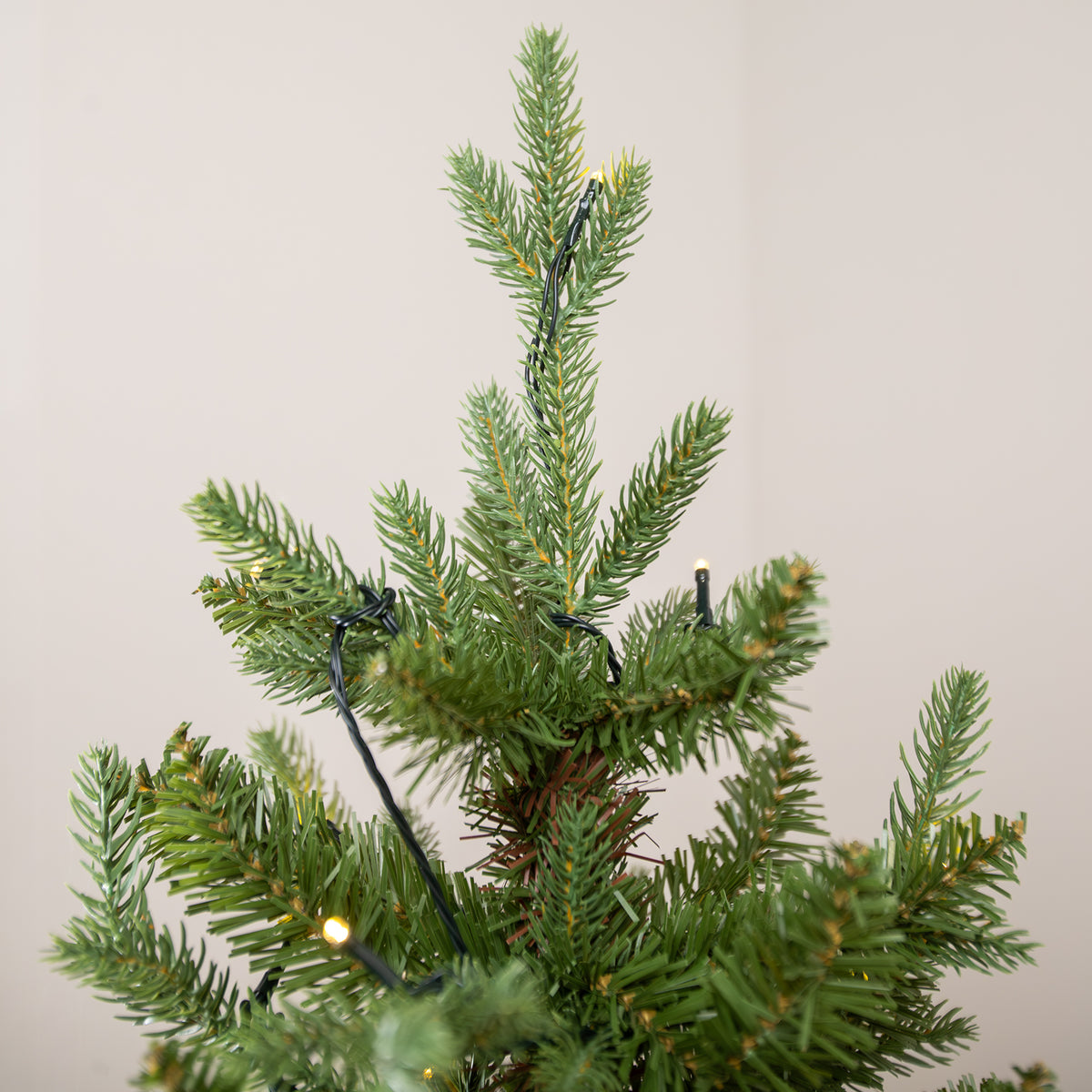 Basildon Artificial Pre-Lit Green PE/PVC Christmas Tree 6FT, 7FT, 9FT