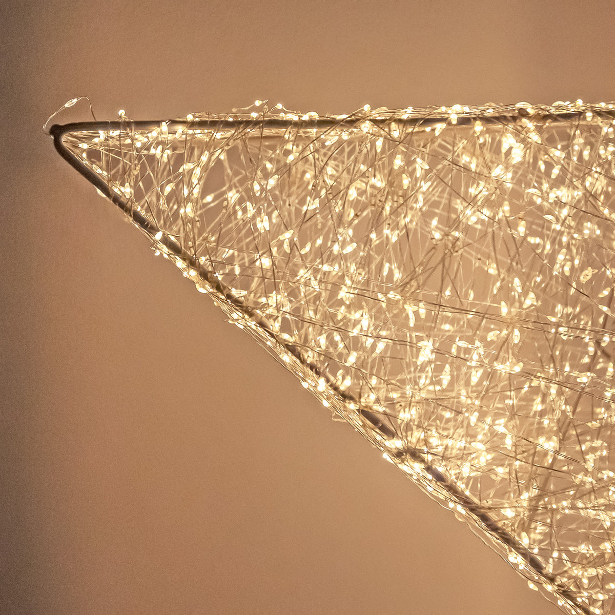 Pre-Lit Christmas Gold Light-Up Star 97cm with 10,000 Warm White LED Micro-lights