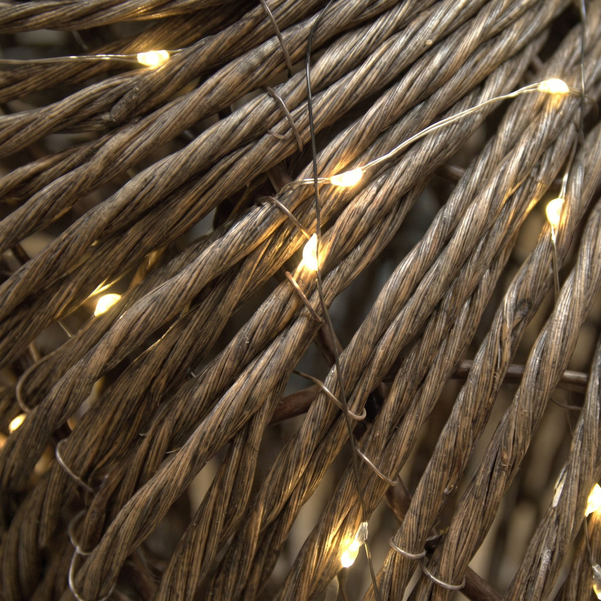 Pre-Lit Christmas Brown Vine Weave Standing Stag 1.8m with 1440 Warm White LED Lights