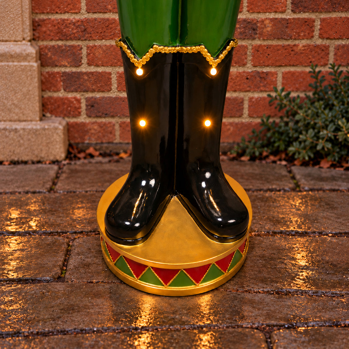 5ft Large Traditional Christmas Nutcracker Soldier - Red and Green with LED Lights