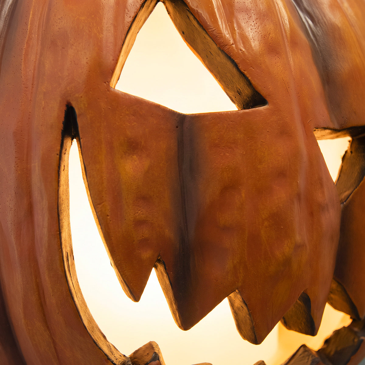 Halloween 44cm Pumpkin Ornament with Warm White LED Lights