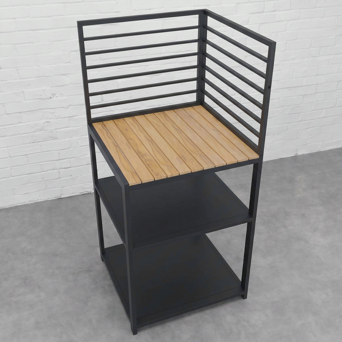 Draco Grills Scandic Aluminium Modular Outdoor Kitchen Corner Unit with Wood Effect Top