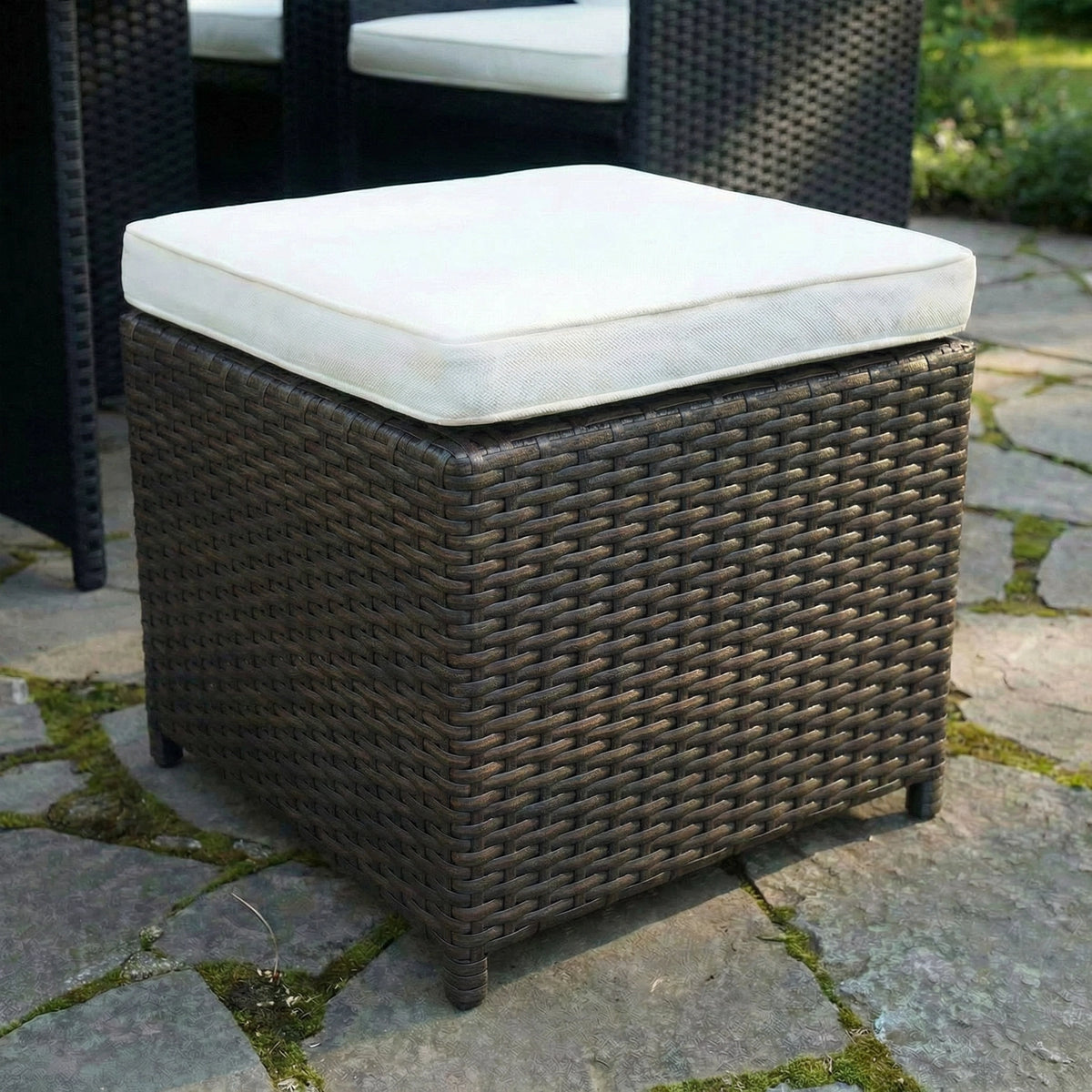 Bracken Outdoors Florida 4 - 8 Seater Brown Rattan Garden Furniture Cube Set