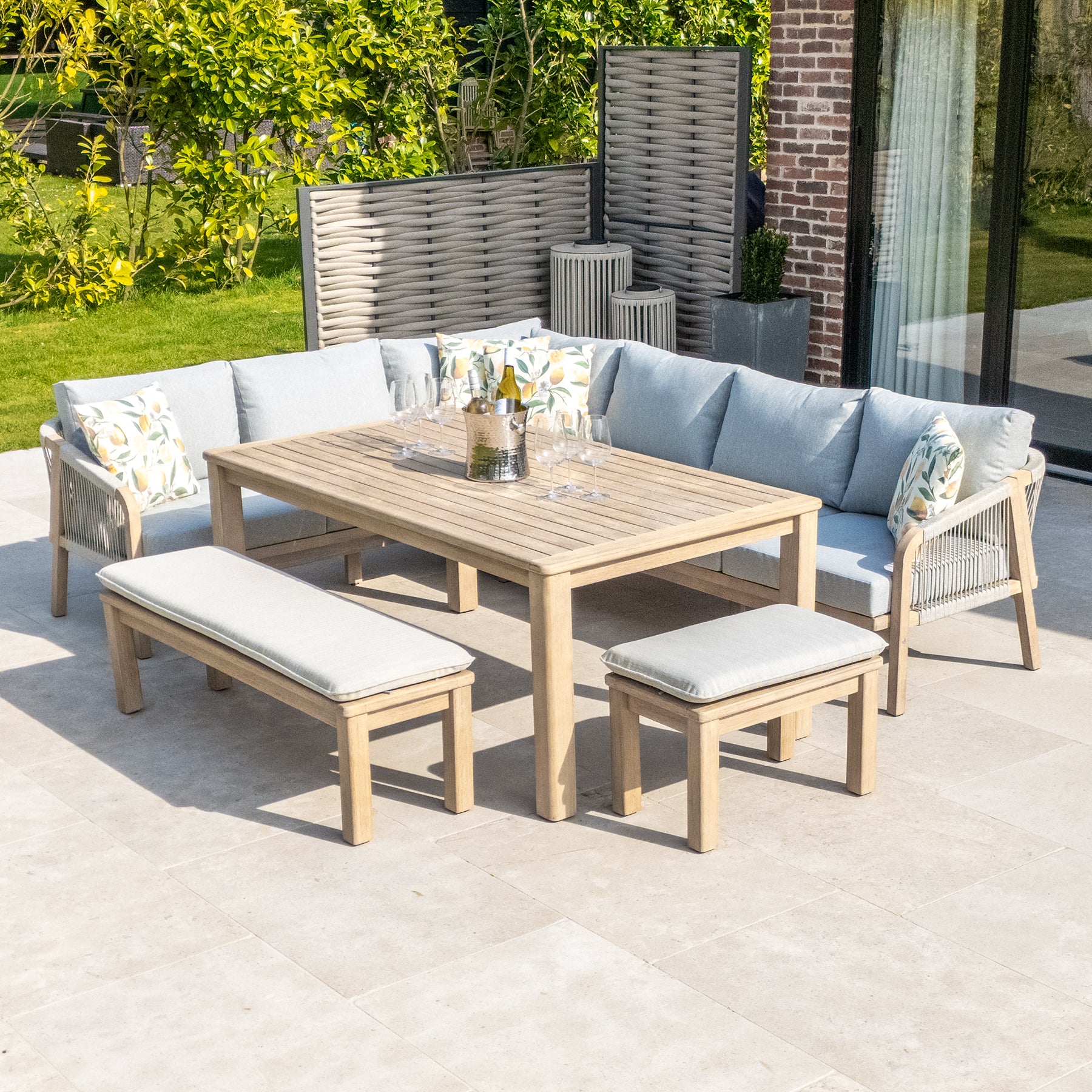 Bracken Outdoors Charlton Acacia Wood and Rope Garden Furniture