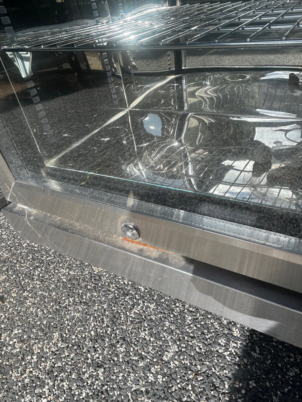 Ex Display Draco Grills Outdoor Kitchen Stainless Steel Double Fridge Unit with Granite Top