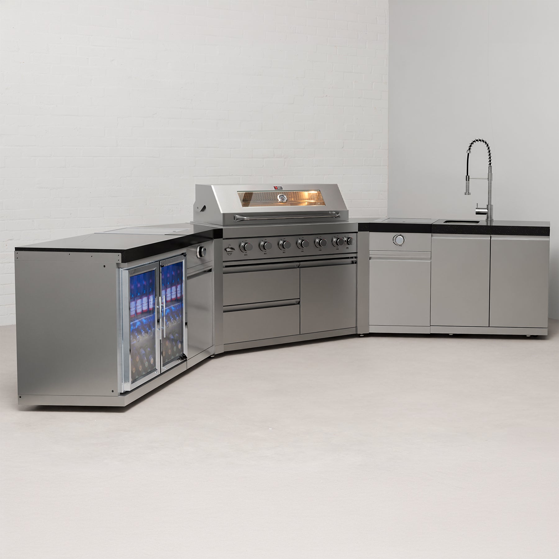 Draco Grills Burner BBQ Modular Outdoor Kitchen with Searing