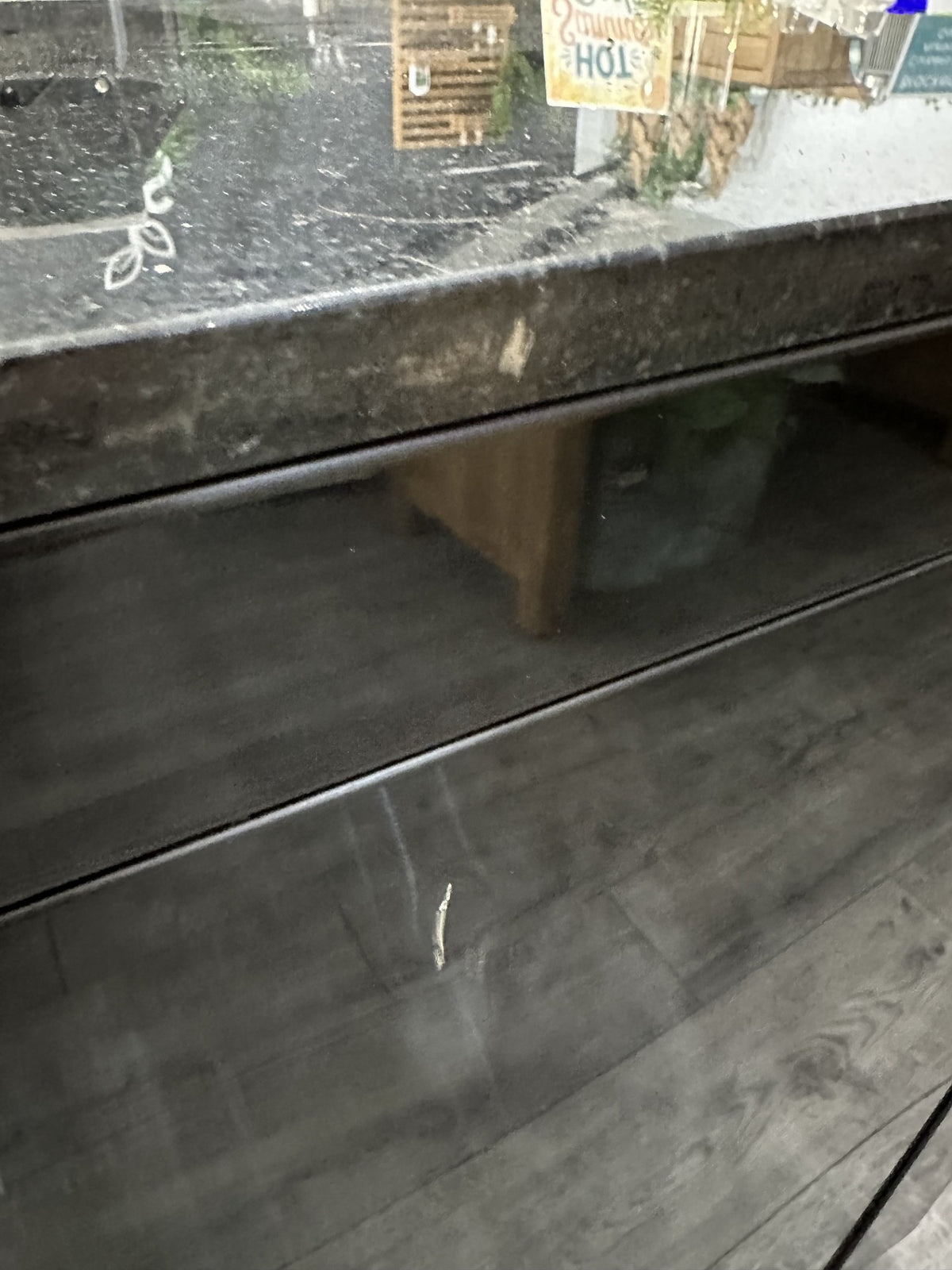 Ex Display Draco Grills 6 Burner Black Stainless Steel Barbecue with Sink Fridge Drawer and Cupboard