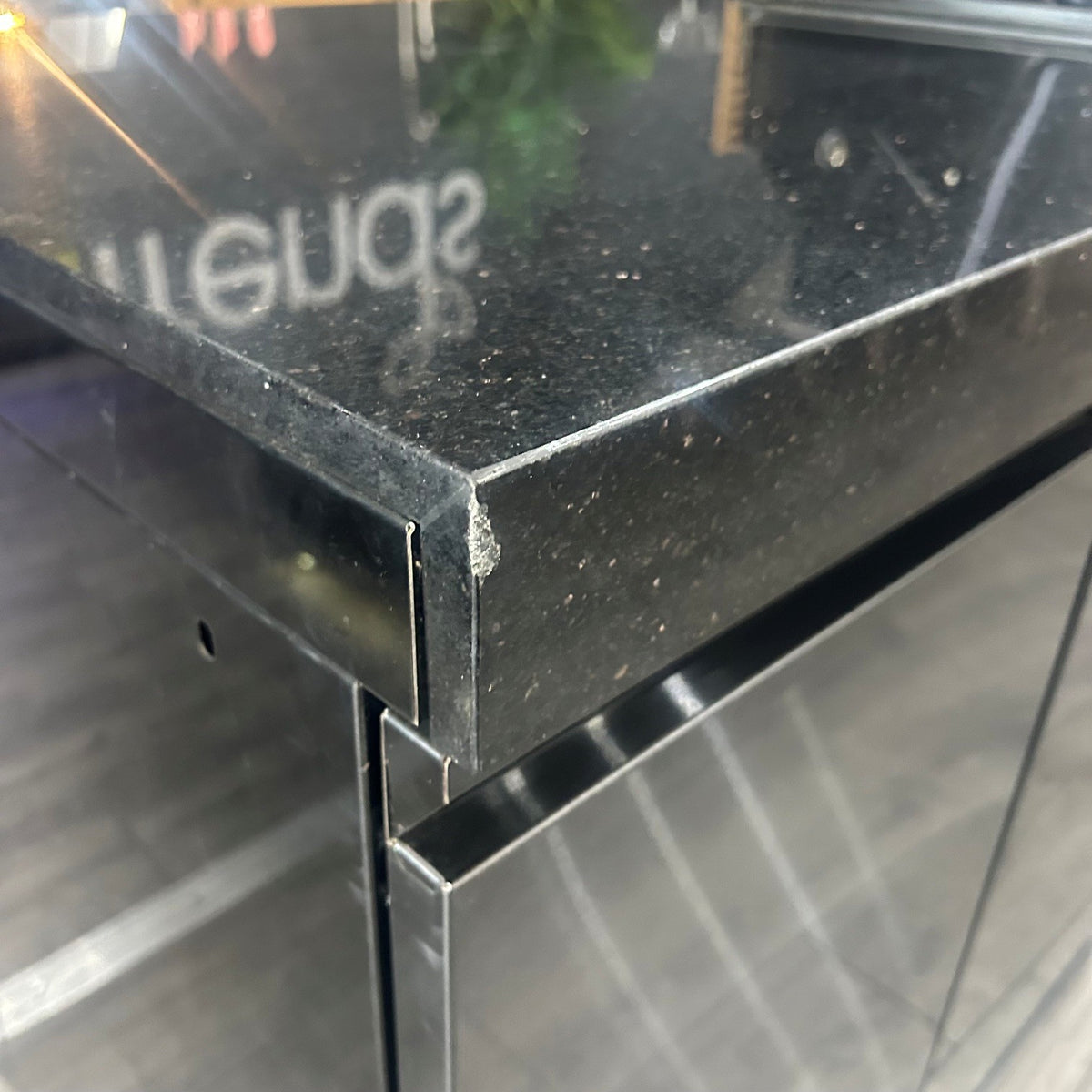 Ex Display Draco Grills 4 Burner Black Stainless Steel Outdoor Kitchen with Double Cupboard and Sear Station