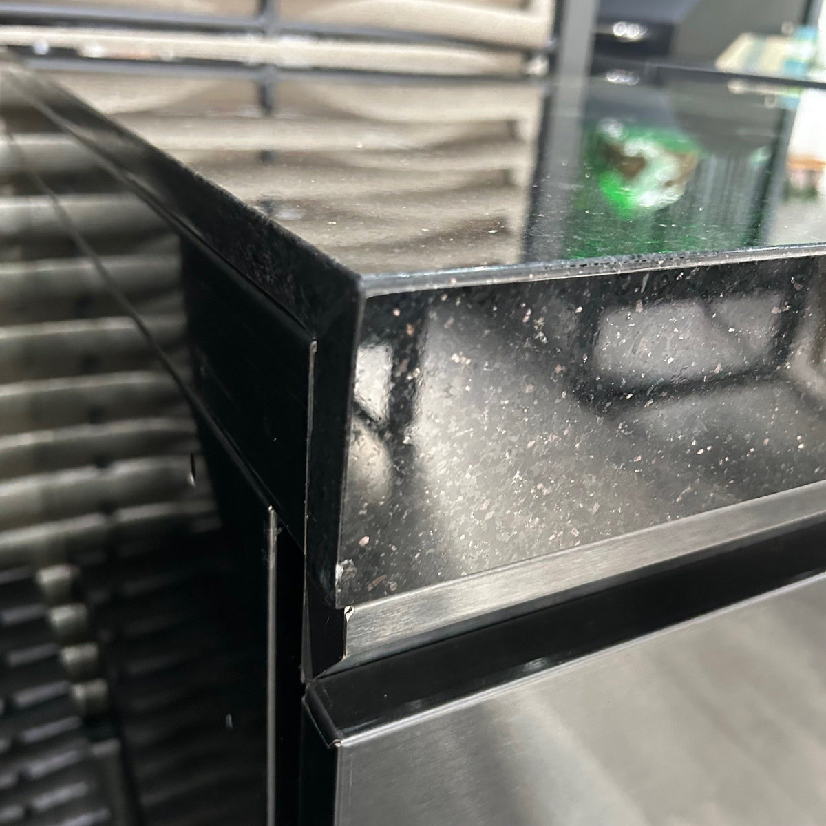 Ex Display Draco Grills Black Stainless Steel Outdoor Kitchen with 27" Kamado Unit, Single Cabinet, Drawer Unit and Bin Cabinet