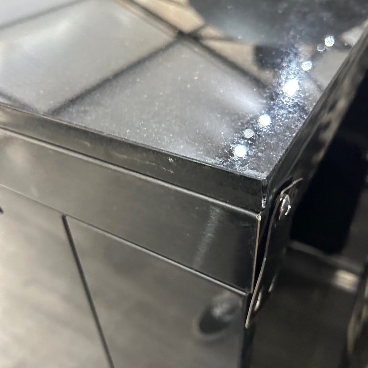Ex Display Draco Grills Black Stainless Steel Outdoor Kitchen with 27" Kamado Unit, Single Cabinet, Drawer Unit and Bin Cabinet