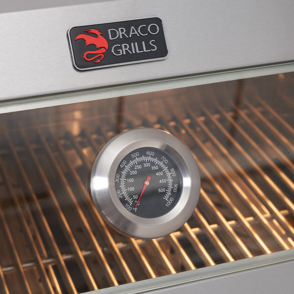 Draco Grills Teak 4 Burner Outdoor Kitchen with Modular Cupboards, Drawers, Sink, Double Fridge, Corner Cabinet