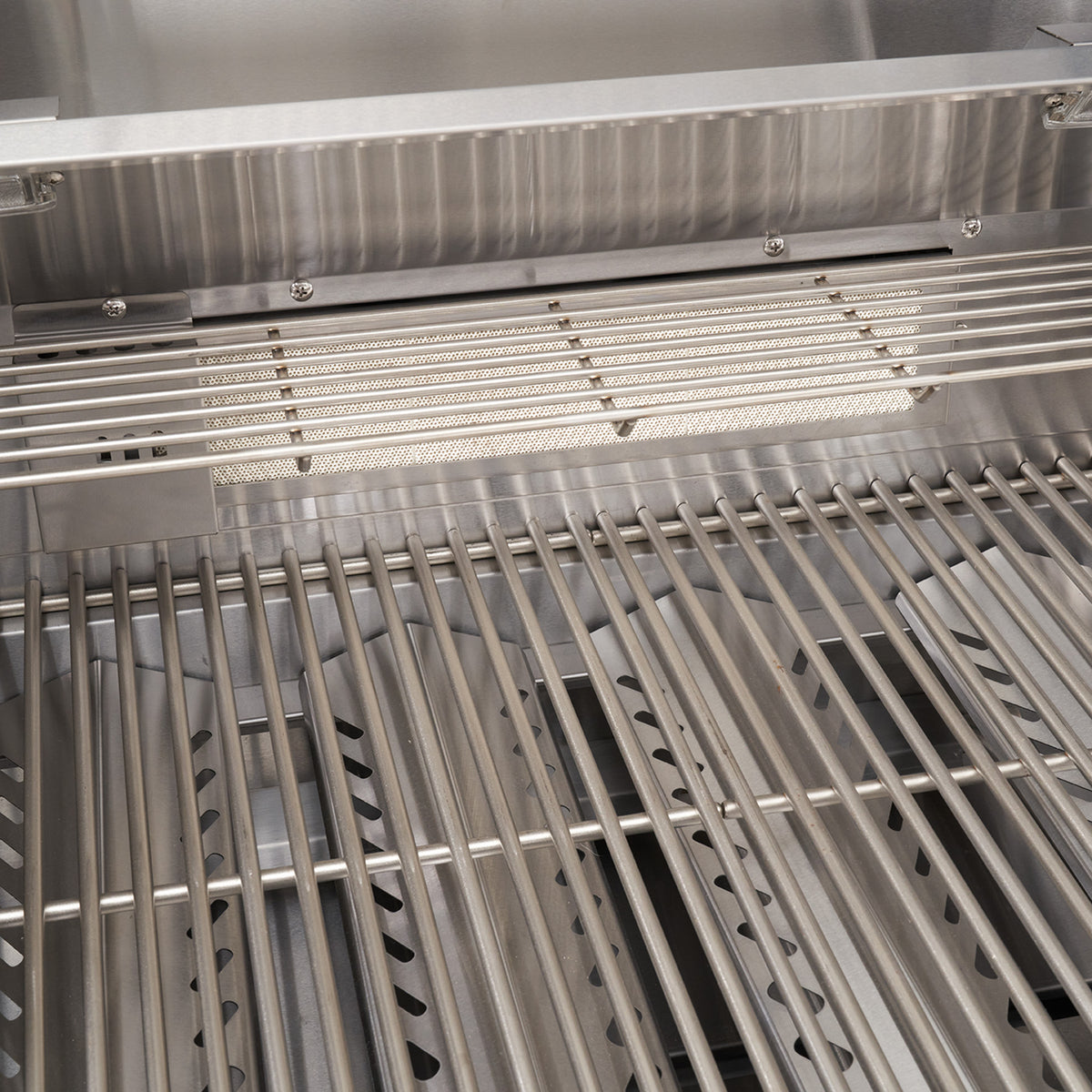 Draco Grills Teak Carbon Line 4 Burner Stainless Steel BBQ Cabinet with Ceramic Top
