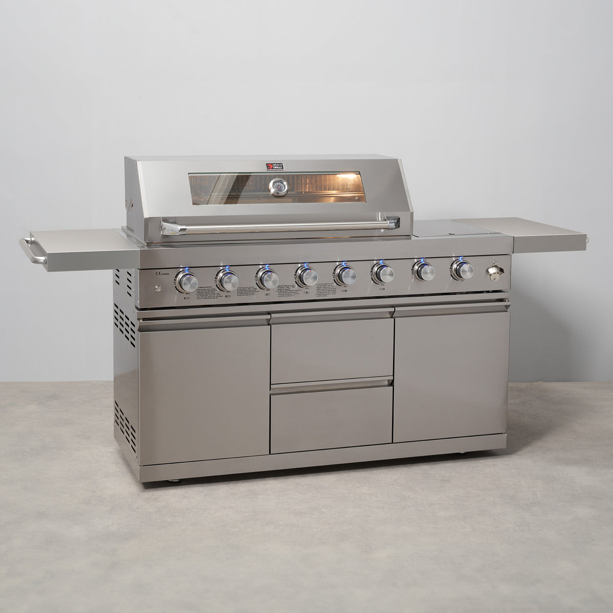 Draco Grills Z650 Deluxe 6 Burner Stainless Steel Barbecue with Integrated Sear Station