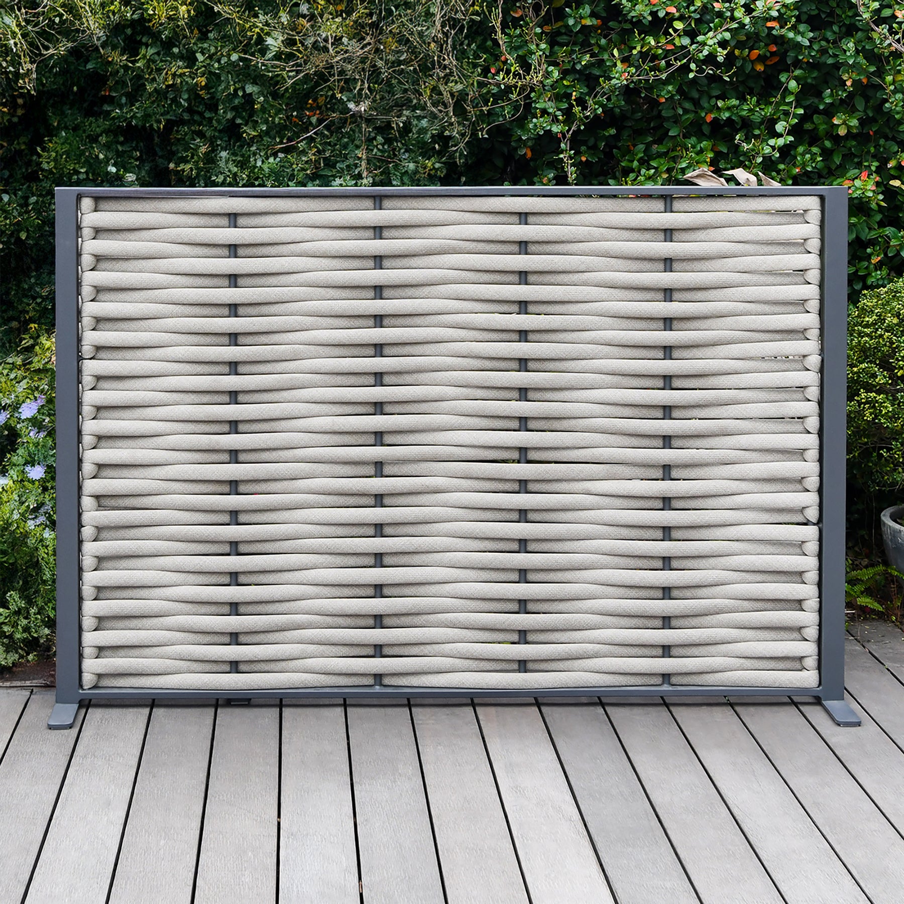 Bracken Outdoors Maldives Garden Screen Aluminium 120cm x 180cm Rope D ...