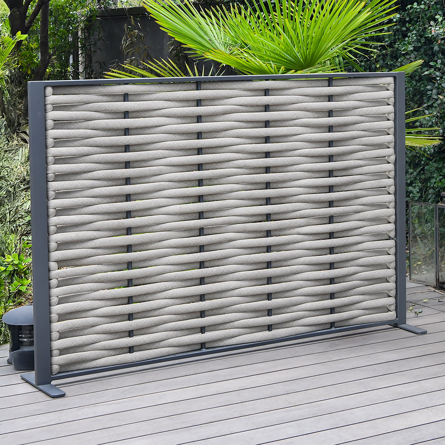 Bracken Outdoors Maldives Garden Screen Aluminium 120cm x 180cm Rope D ...