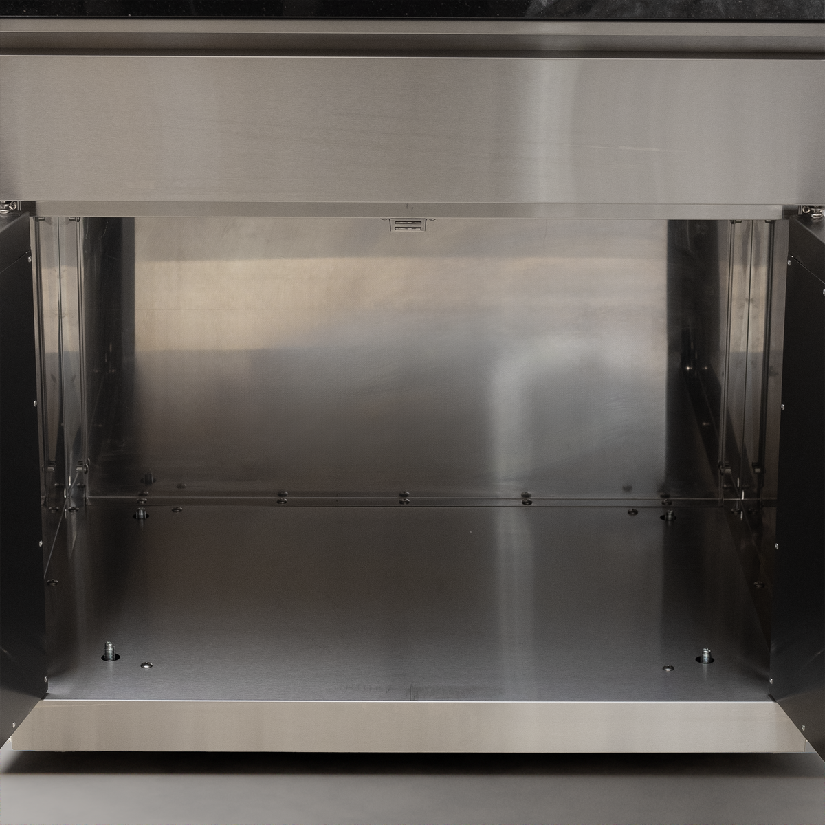 Draco Grills Stainless Steel Kamado Egg 22" Outdoor Kitchen with Double Fridge and Cabinet
