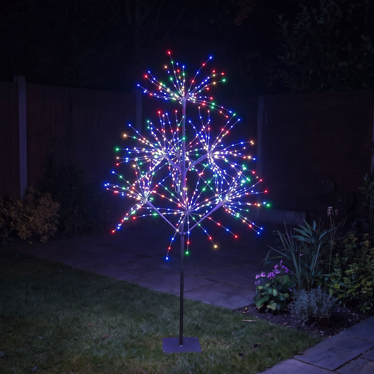 5ft (1.5m) Light Up LED Firework Artificial Christmas Tree with APP control