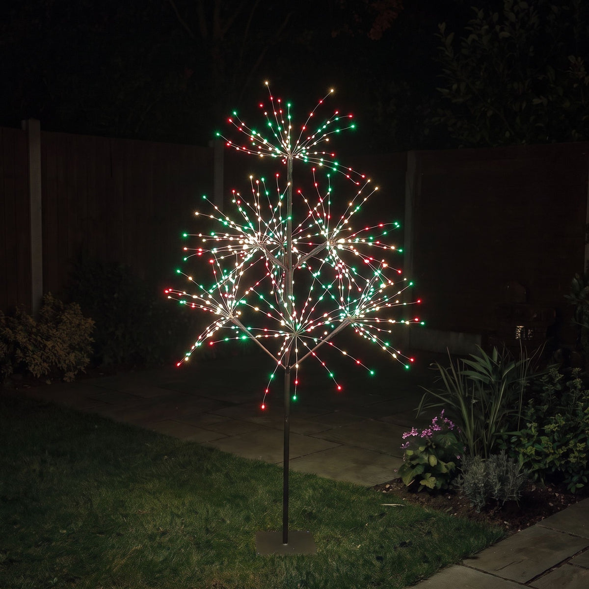 5ft (1.5m) Light Up LED Firework Artificial Christmas Tree with APP control