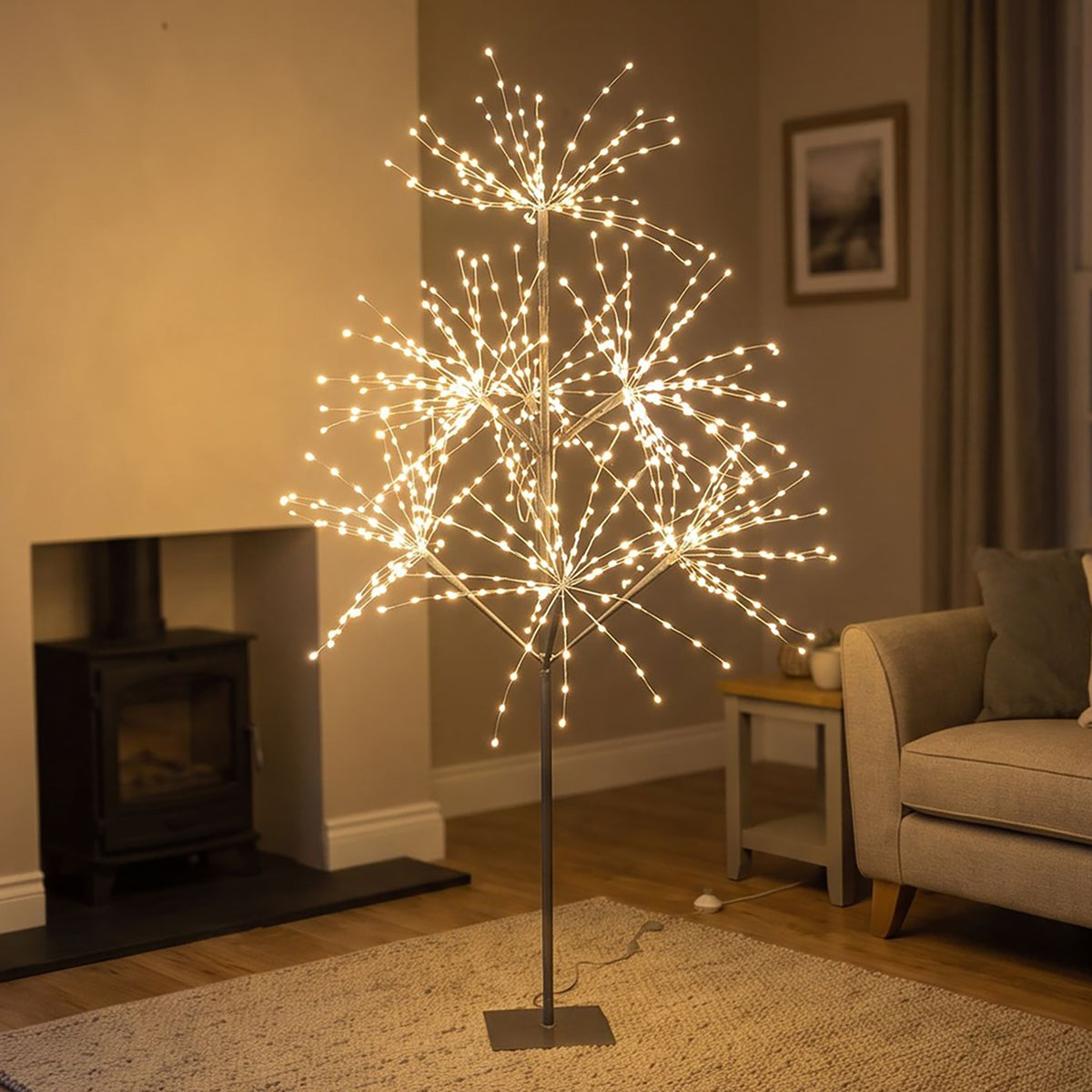5ft (1.5m) Light Up LED Firework Artificial Christmas Tree with APP control