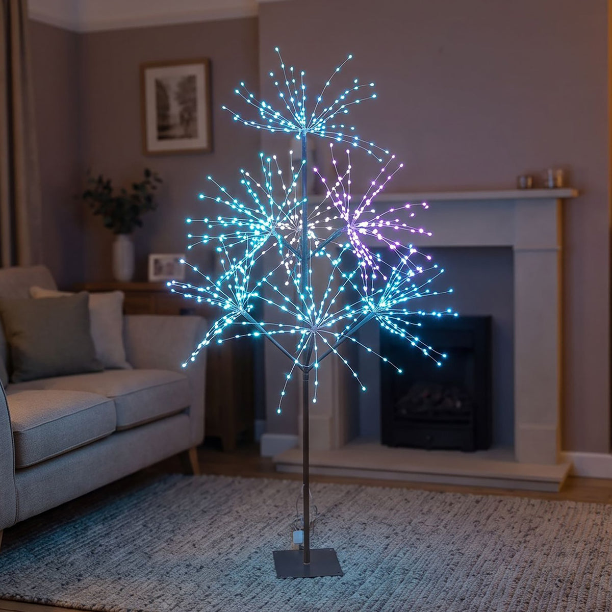 5ft (1.5m) Light Up LED Firework Artificial Christmas Tree with APP control