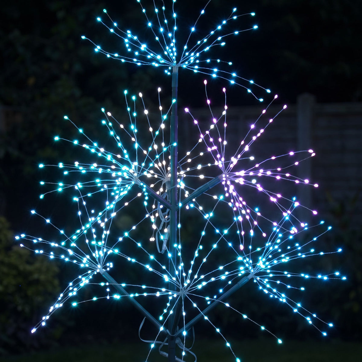5ft (1.5m) Light Up LED Firework Artificial Christmas Tree with APP control