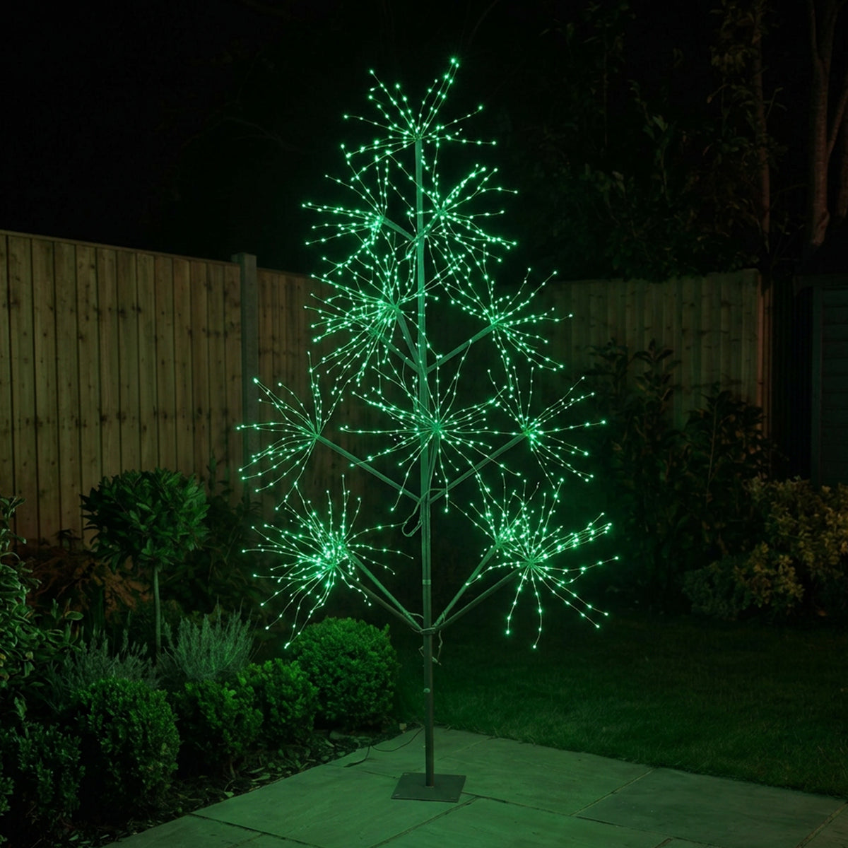 7ft (2.1m) Light Up LED Firework Artificial Christmas Tree with APP control