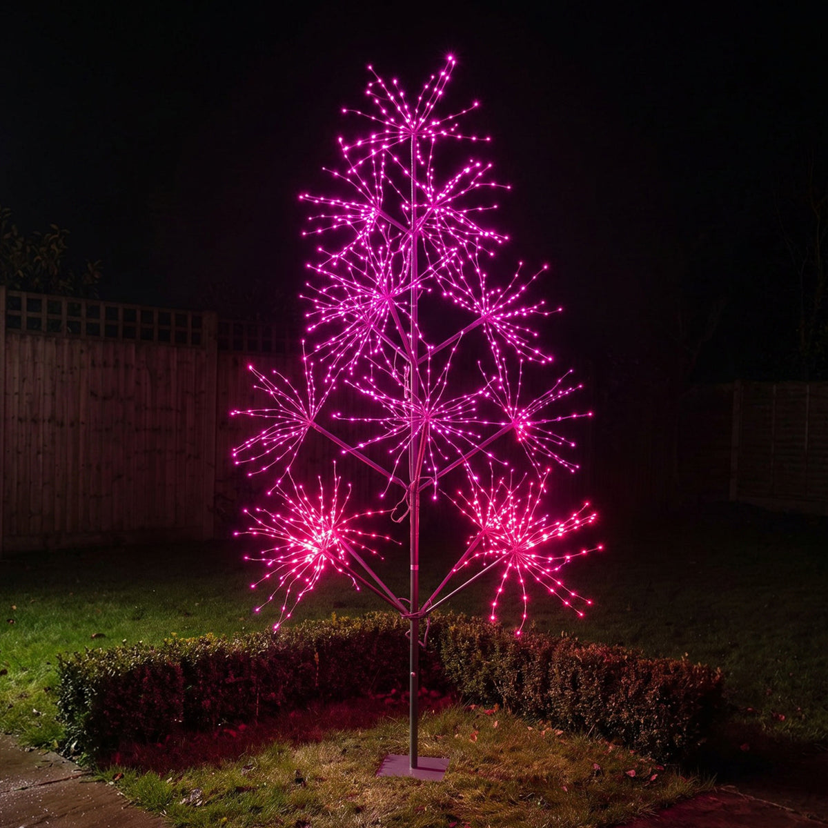 7ft (2.1m) Light Up LED Firework Artificial Christmas Tree with APP control