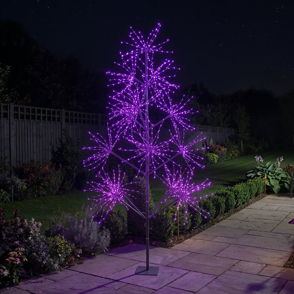 7ft (2.1m) Light Up LED Firework Artificial Christmas Tree with APP control