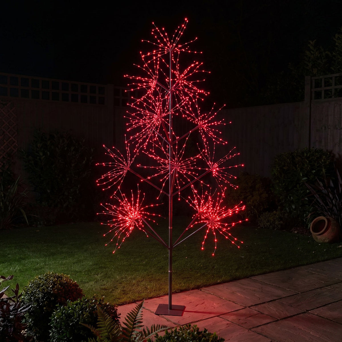 7ft (2.1m) Light Up LED Firework Artificial Christmas Tree with APP control