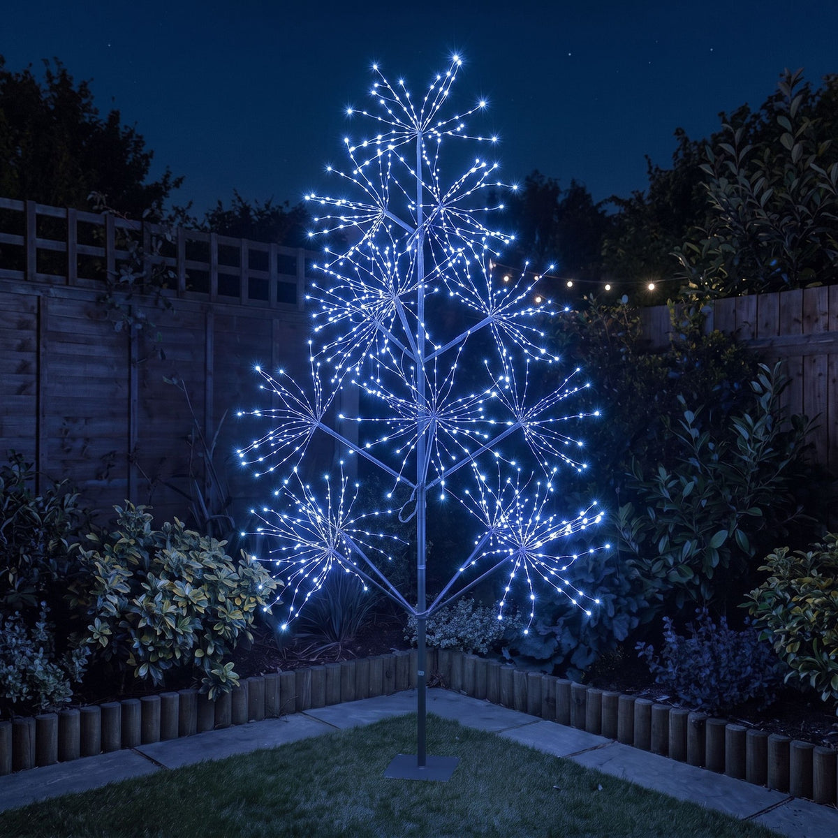 9ft (2.7m) Light Up LED Firework Artificial Christmas Tree with APP Control