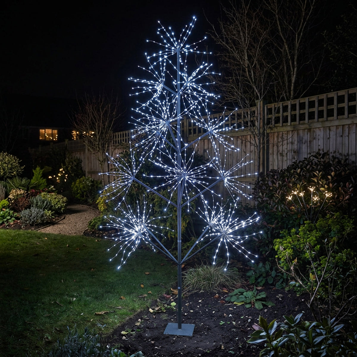 7ft (2.1m) Light Up LED Firework Artificial Christmas Tree with APP control