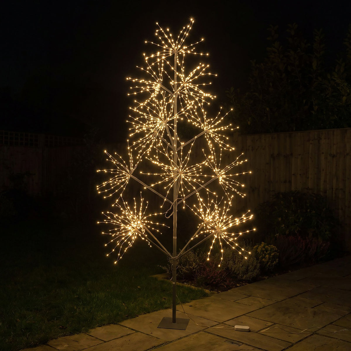 7ft (2.1m) Light Up LED Firework Artificial Christmas Tree with APP control