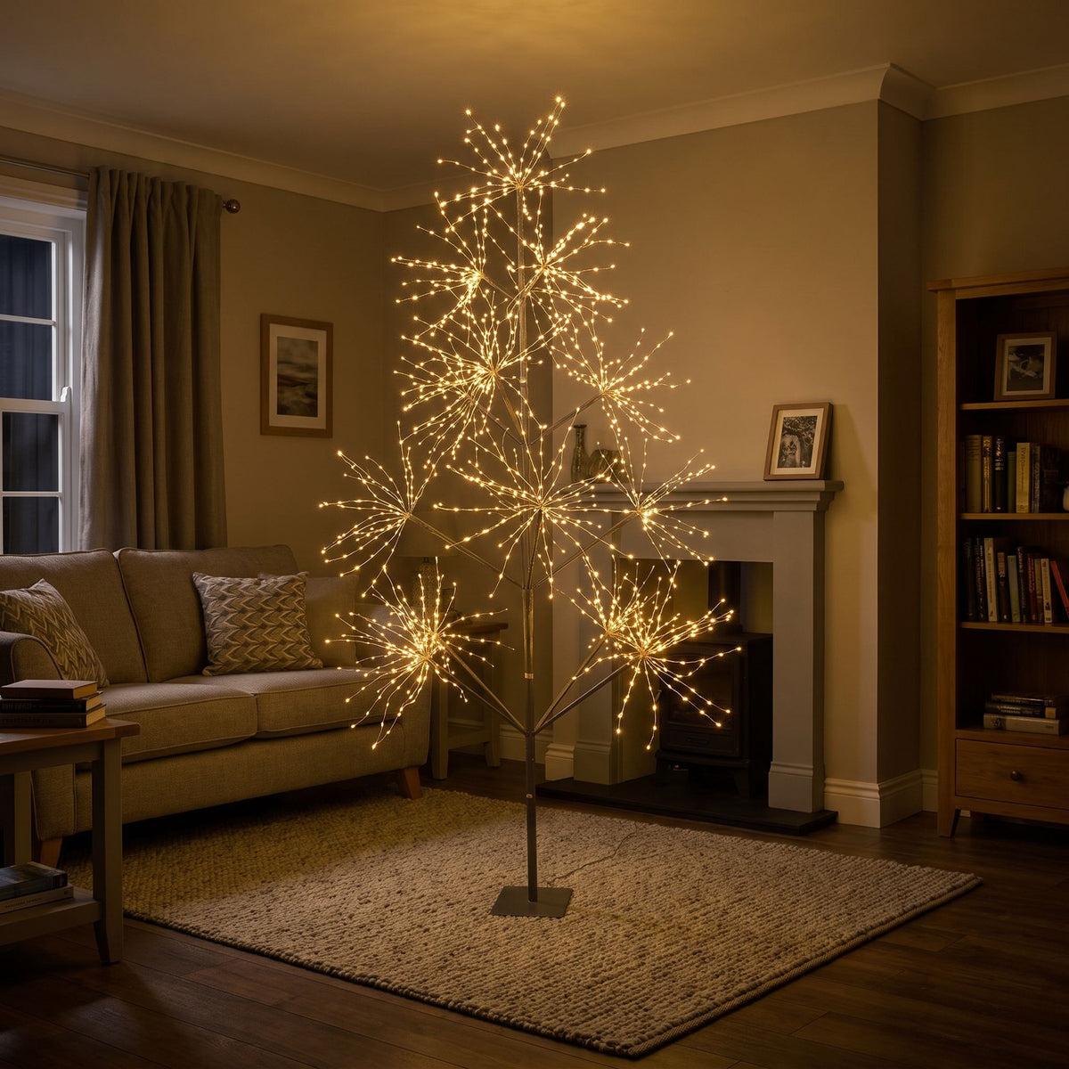 7ft (2.1m) Light Up LED Firework Artificial Christmas Tree with APP control