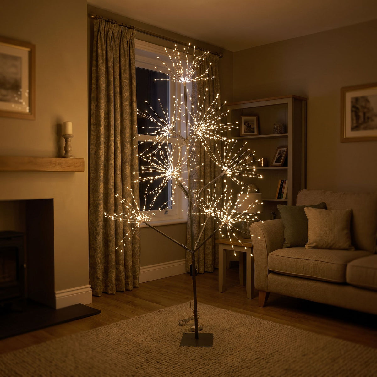 6ft (1.8m) Light Up LED Firework Artificial Christmas Tree with APP control