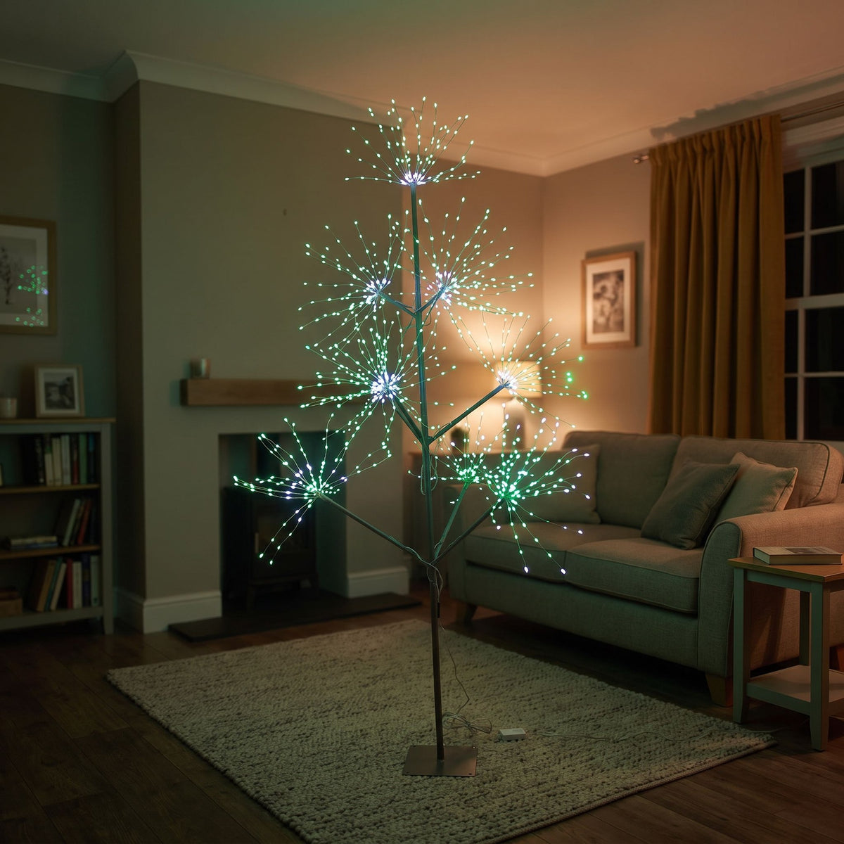 6ft (1.8m) Light Up LED Firework Artificial Christmas Tree with APP control