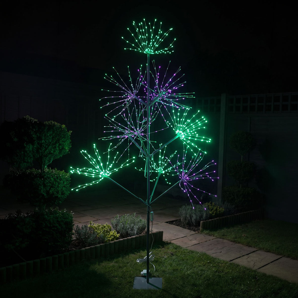 6ft (1.8m) Light Up LED Firework Artificial Christmas Tree with APP control