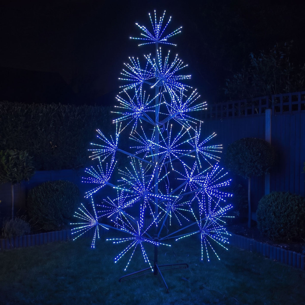 9ft (2.7m) Light Up LED Firework Artificial Christmas Tree with APP Control
