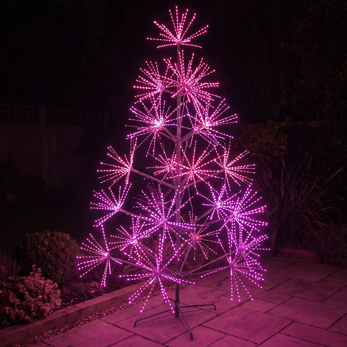 9ft (2.7m) Light Up LED Firework Artificial Christmas Tree with APP Control