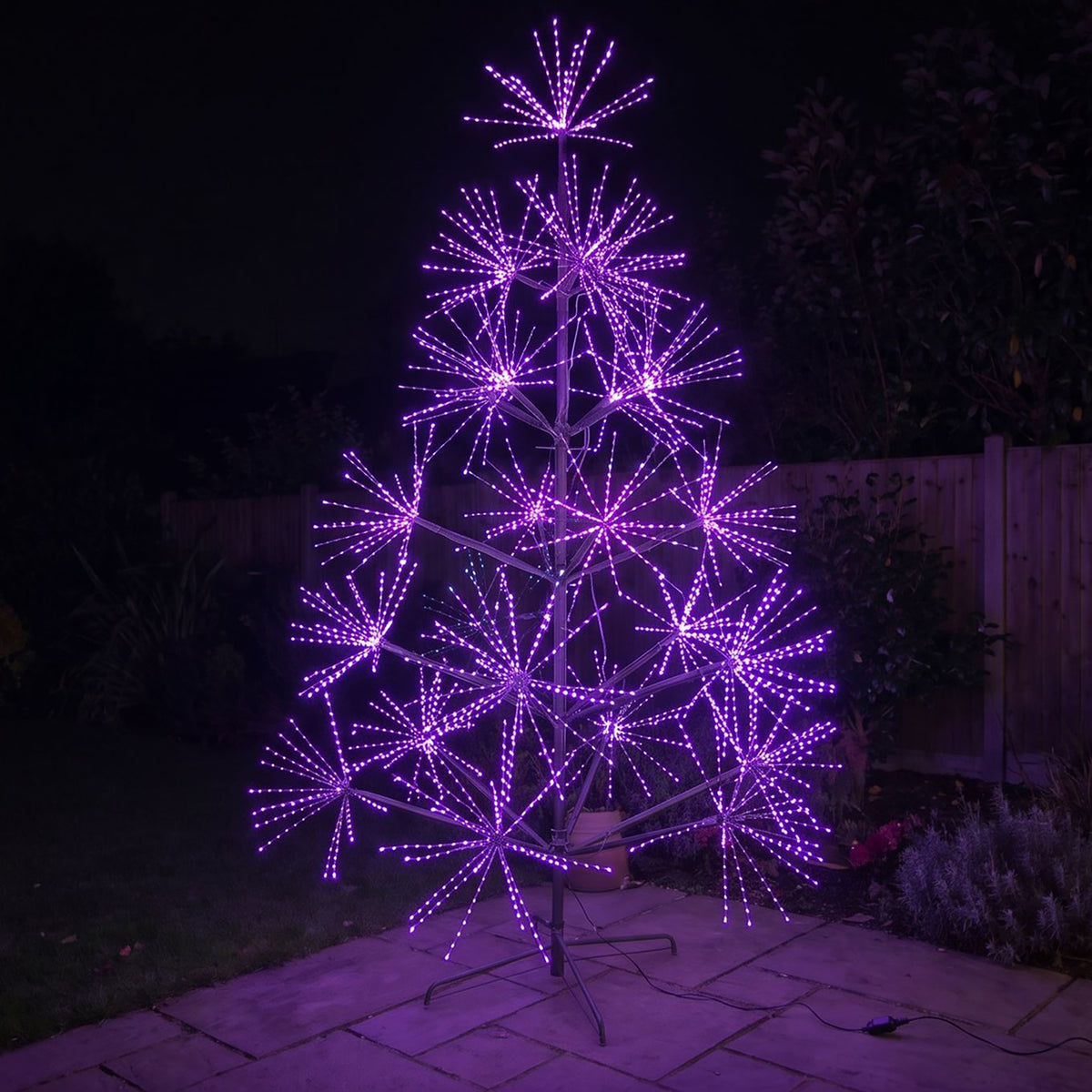 9ft (2.7m) Light Up LED Firework Artificial Christmas Tree with APP Control
