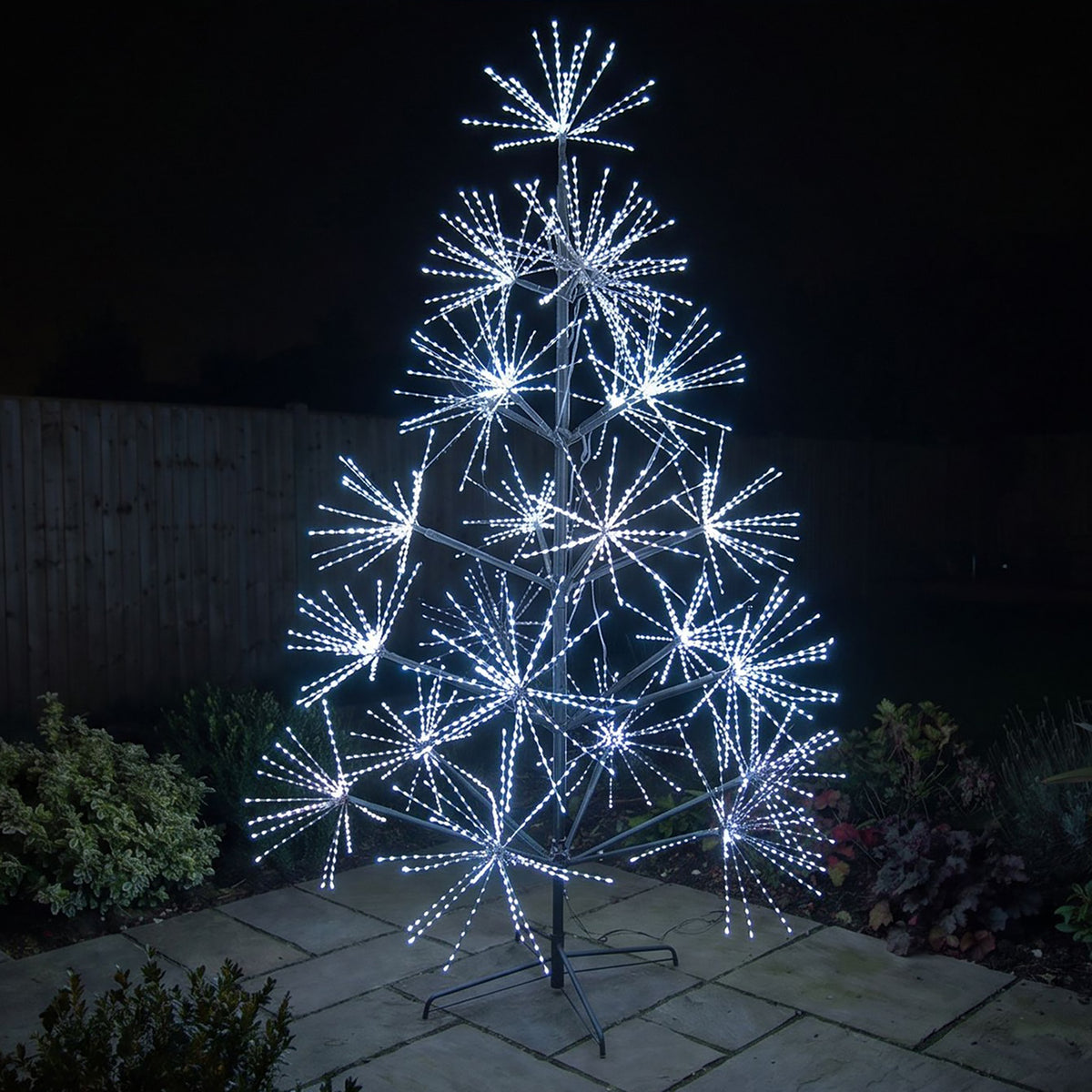 9ft (2.7m) Light Up LED Firework Artificial Christmas Tree with APP Control