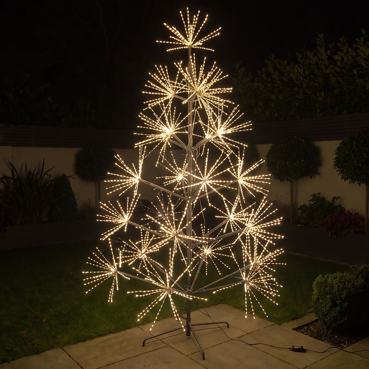 9ft (2.7m) Light Up LED Firework Artificial Christmas Tree with APP Control