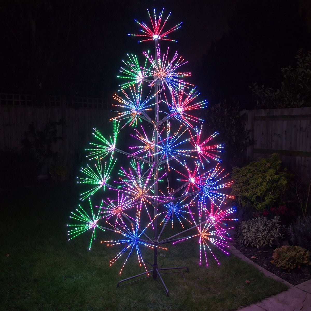 9ft (2.7m) Light Up LED Firework Artificial Christmas Tree with APP Control