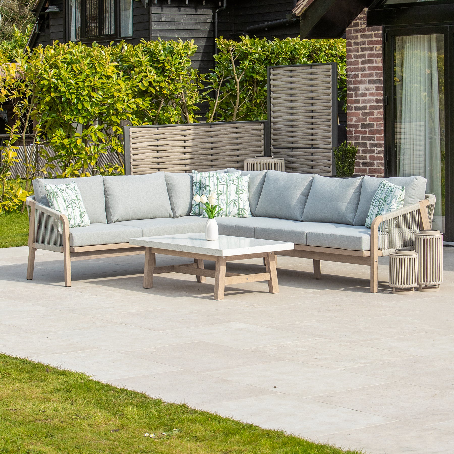 Bracken Outdoors Charlton Acacia Wood and Rope Garden Furniture