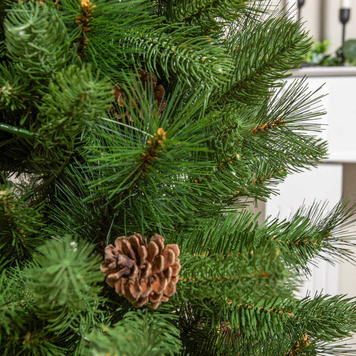 Stirling Pre-Lit PVC Potted Artificial Christmas Tree 4FT